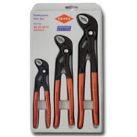 Dendesigns 3 Pc Cobra Plier Set 7 Inch- 10 Inch- 12 Inch DE4239171